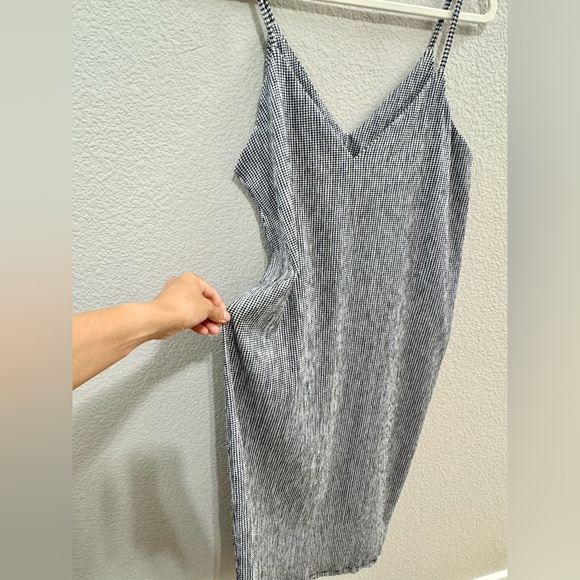 Zara Black White Plaid Pullover Tank Dress Size M - Picture 3 of 8